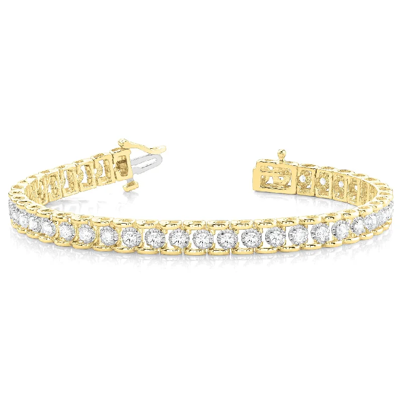 vintage bangles for women -romantic necklaces for women -2.0 ctw Round Diamond Tennis Bracelet Four Prong Set