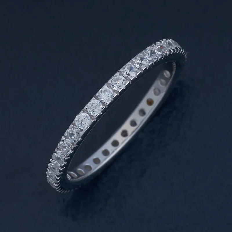 silver eternity rings for women -wedding day necklaces for women -92.5 Silver Finger Ring 180991