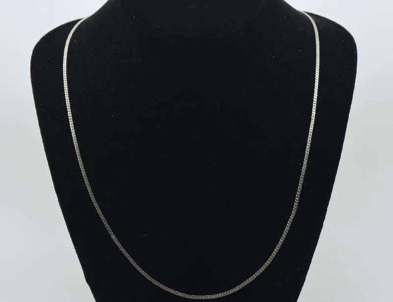 stylish necklaces for women -stylish necklaces for women -Vintage Silver Tone Metal Serpentine Link Chain Necklace - 24"