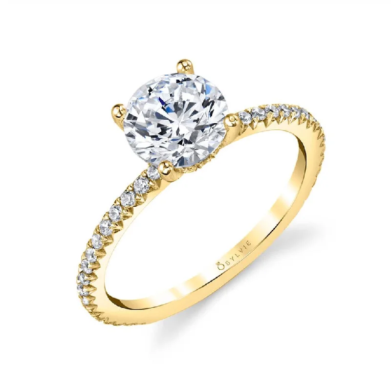 stylish engagement rings for women -sapphire necklaces for women -Sylvie Maryam Diamond Semi Mount