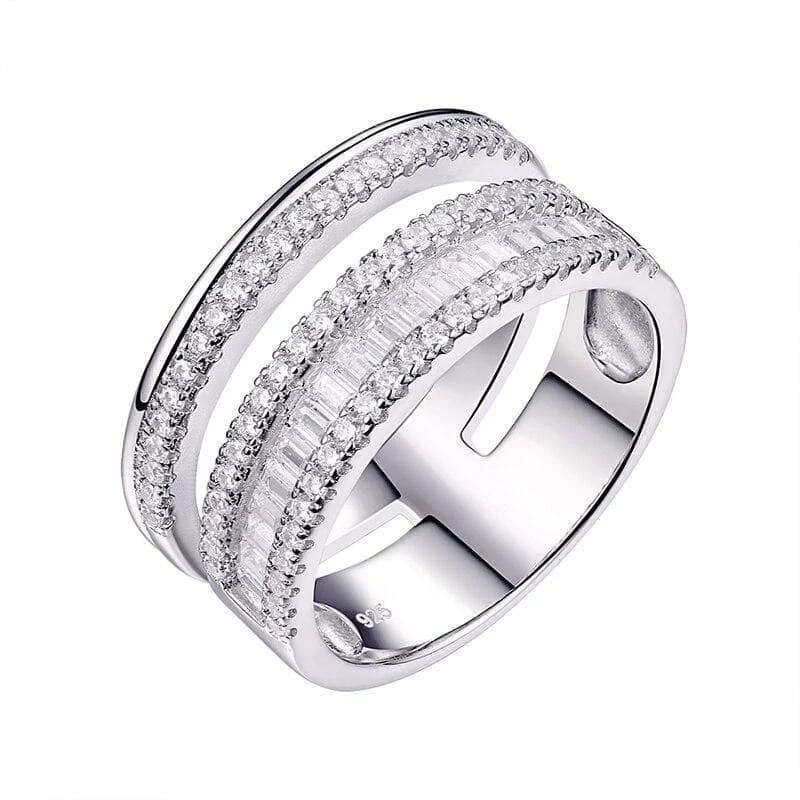 bespoke engagement rings -celestial necklaces for women -1.5 Ct Round and Emerald Cut Diamond Band