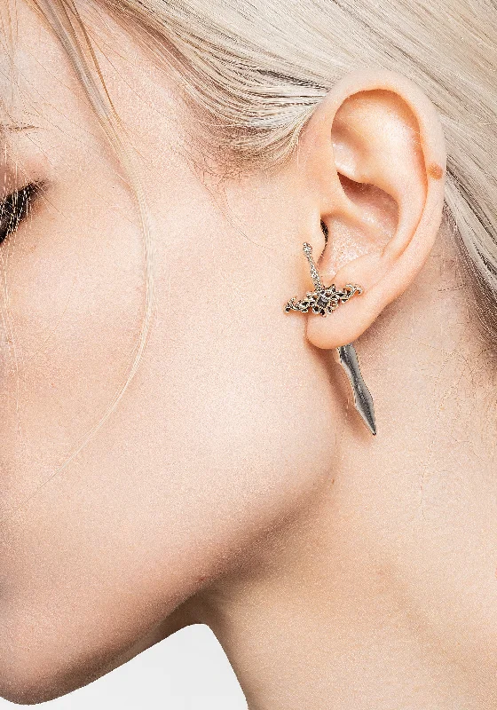 bohemian earrings for women -fashion-forward necklaces for women -Harpe Dagger Earrings