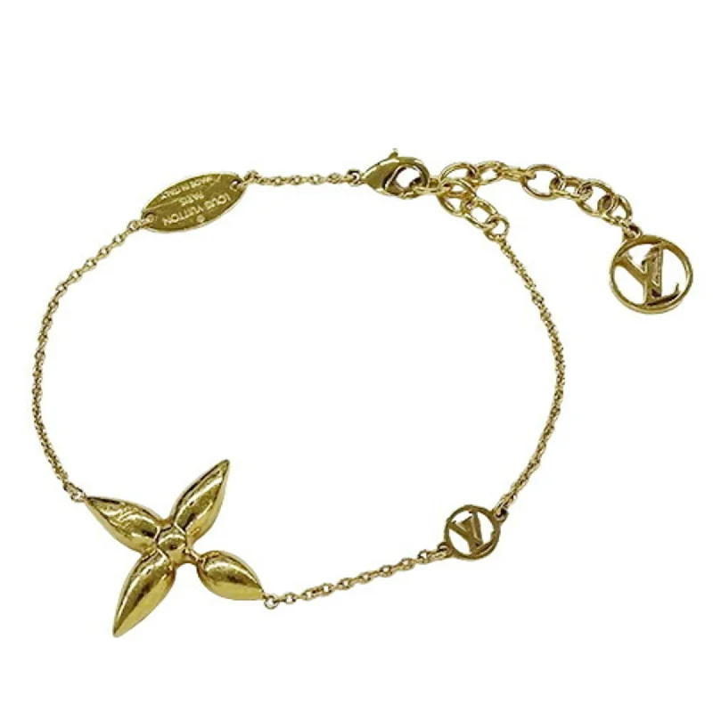 gold bracelets for women -simple necklaces for women -Louis Vuitton   Plating Charm Bracelet (Pre-Owned)