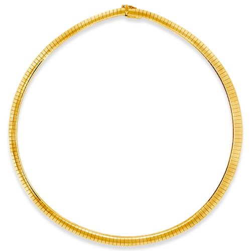 layered gold necklaces for women -stylish modern necklaces for women -Gold Omega Estate Necklace