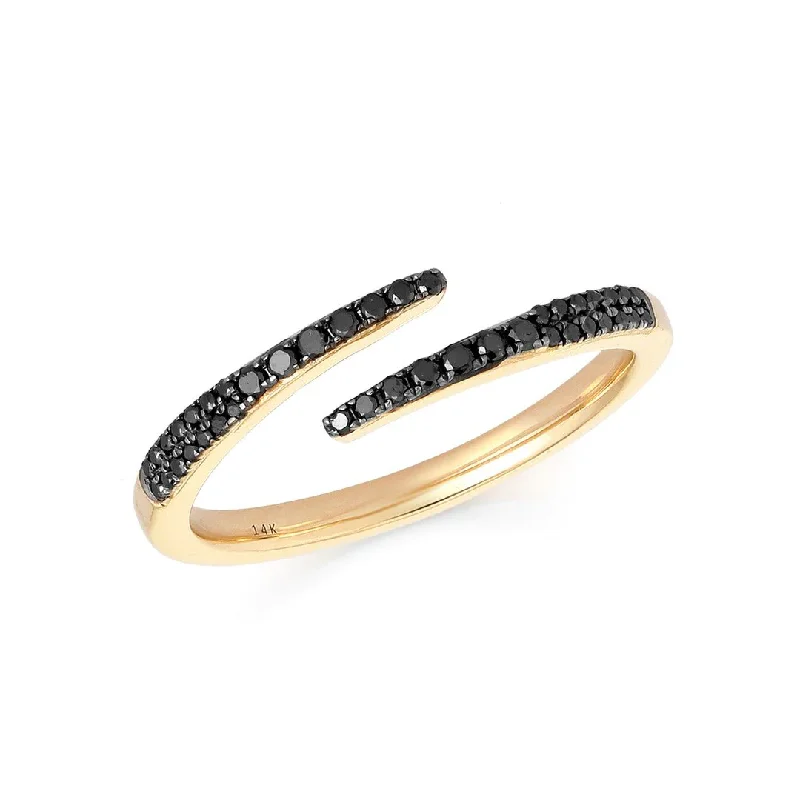 YELLOW GOLD + BLACK DIAMONDS