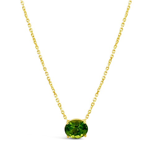 elegant necklaces for women -elegant necklaces for women -Solitaire Peridot Necklace