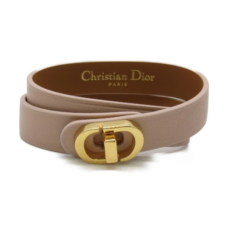 elegant tennis bracelets for women -sparkling crystal necklaces for women -Christian Dior  Leather Charm Bracelet (Pre-Owned)