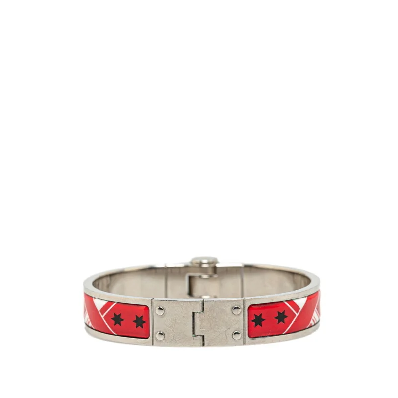 women’s bangles with gemstones -heart-shaped necklaces for women -Hermes  Color  Metal Bangle (Pre-Owned)