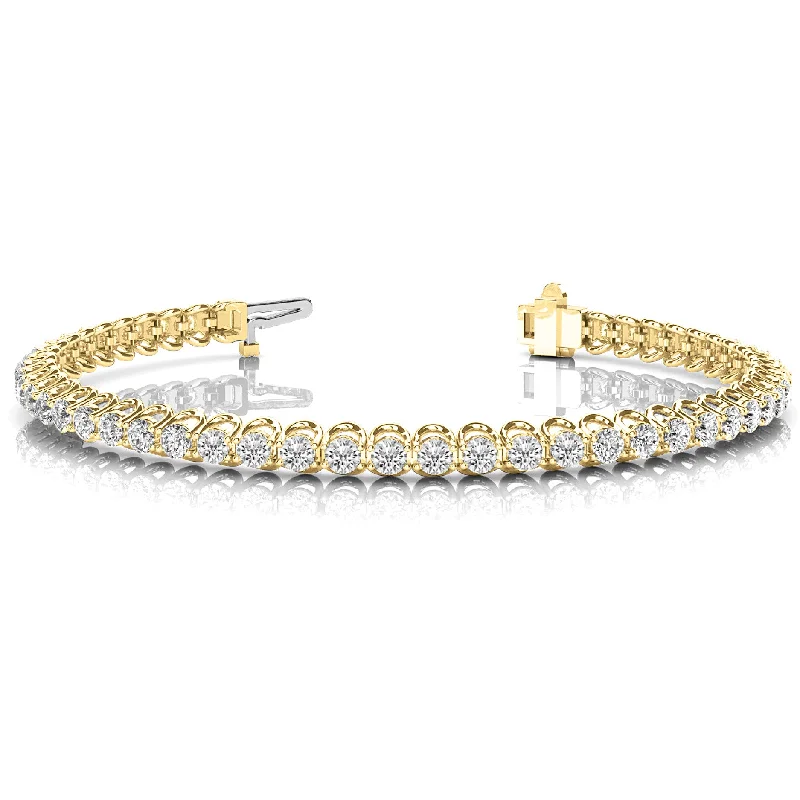 stylish stacking bracelets -luxury pendant necklaces for women -4.00 ctw Round Diamond Tennis Bracelet Four Prong Set