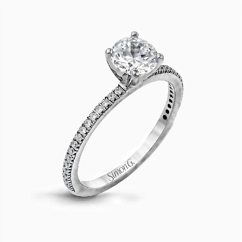 custom engagement rings for women -statement necklaces for women -Simon G. Diamond Setting