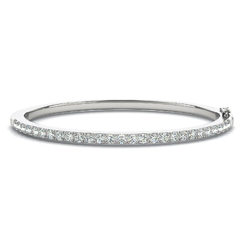 women’s bracelet sets -custom necklaces for women -2.0 ctw Round Diamond Classic Bangle Bracelet Pave Set