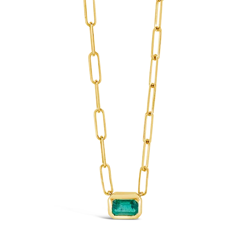 stylish chain necklaces for women -stylish chain necklaces for women -Emerald Necklace