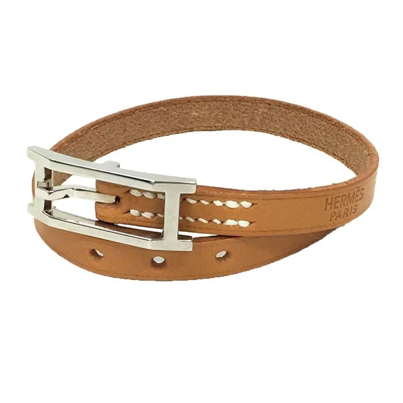 trendy bracelets for women -choker necklaces for women -Hermes  Leather Charm Bracelet (Pre-Owned)