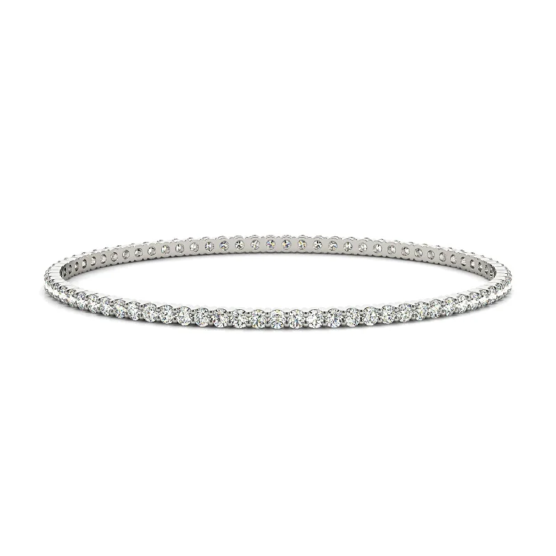 stylish bangles for women -silver necklaces for women -1.75 ctw Diamond Eternity Bangle Bracelet