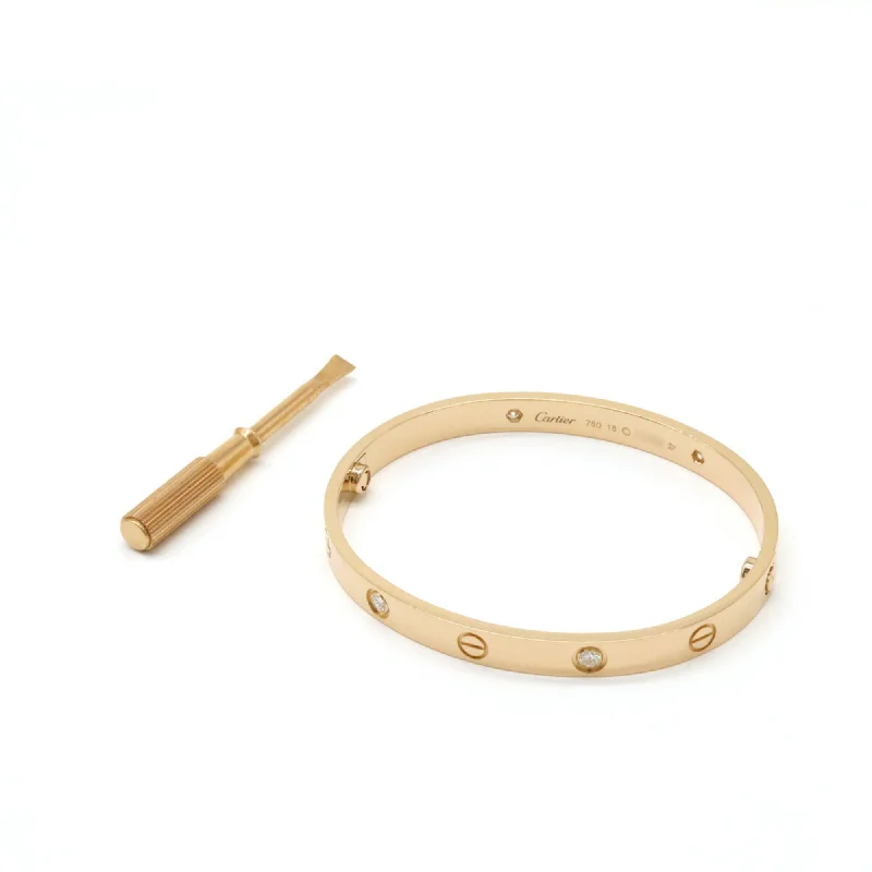 minimalist gold bangles -women’s crystal charm necklaces -Cartier pink  (18K) Charm Bracelet (Pre-Owned)