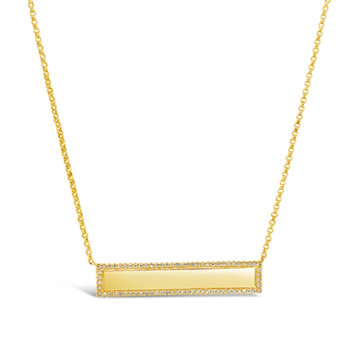 diamond necklaces for women -diamond necklaces for women -Diamond Bar Necklace