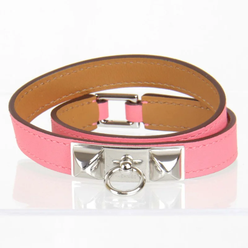 vintage bangles for women -romantic necklaces for women -Hermes  Swift Leather Charm Bracelet (Pre-Owned)