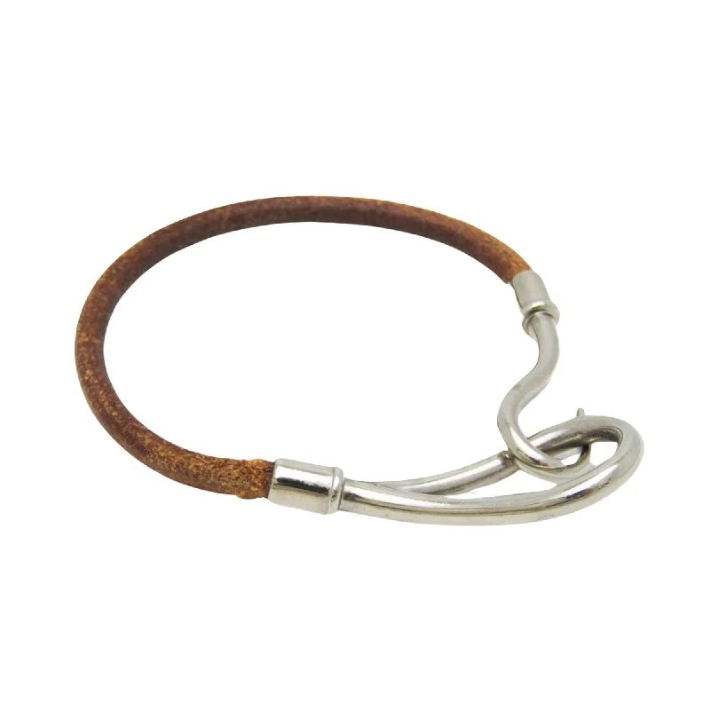 wedding bracelets for women -gold pendant necklaces for women -Hermès Jumbo  Leather Bracelet Jewelry (Pre-Owned)