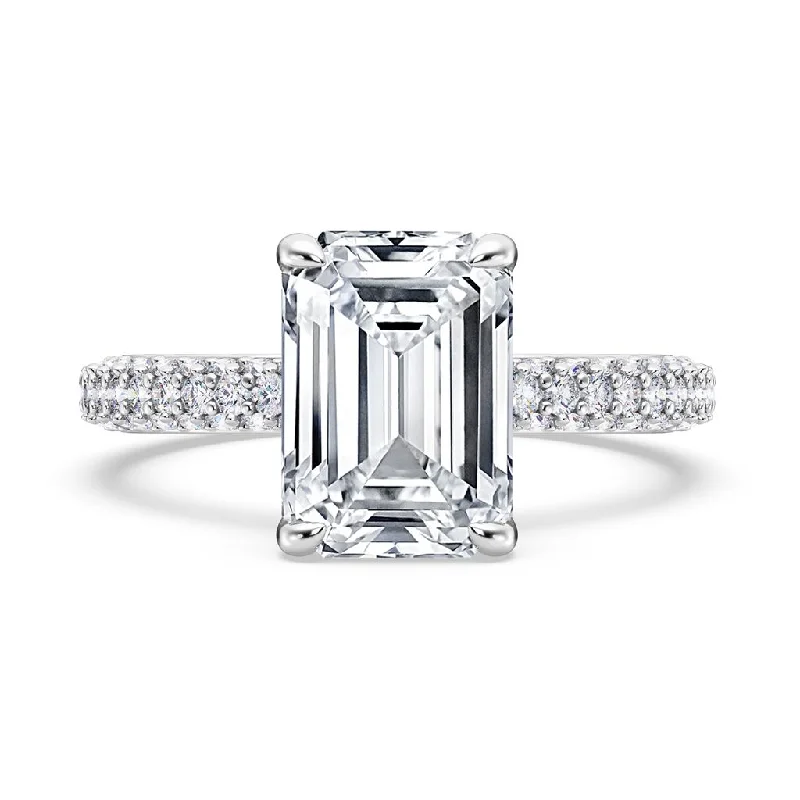 handcrafted engagement rings -stylish modern necklaces for women -Rolland's Collection Diamond Setting