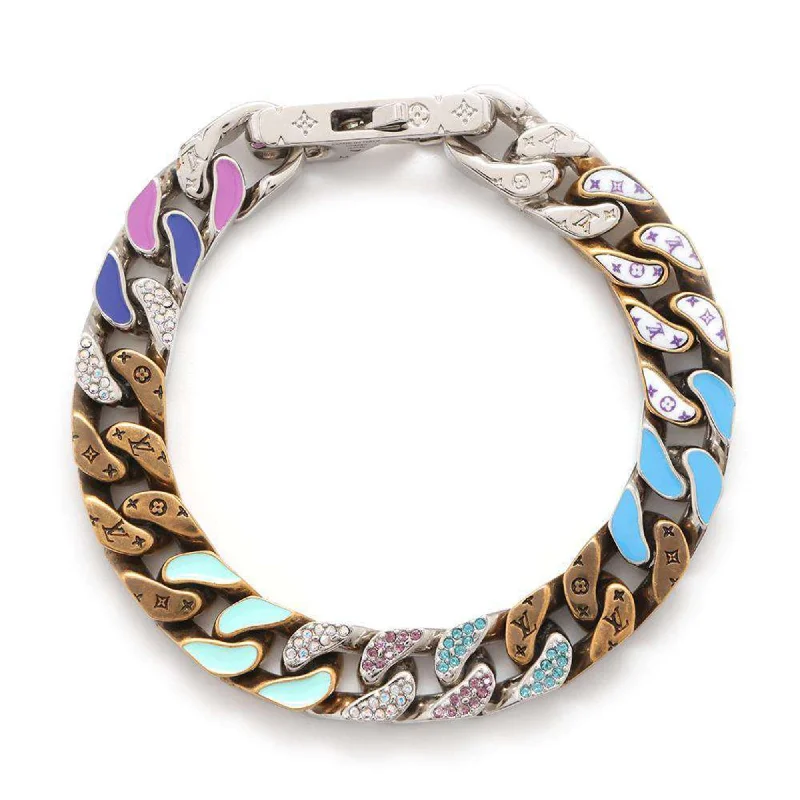 elegant women’s bangles with crystals -contemporary necklaces for women -Louis Vuitton Exotic  Metal Charm Bracelet (Pre-Owned)