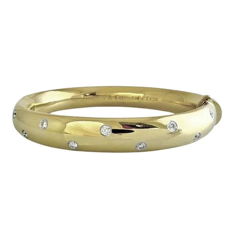 custom design bangles -designer necklaces for women -Tiffany  yellow  (18K) Bangle (Pre-Owned)