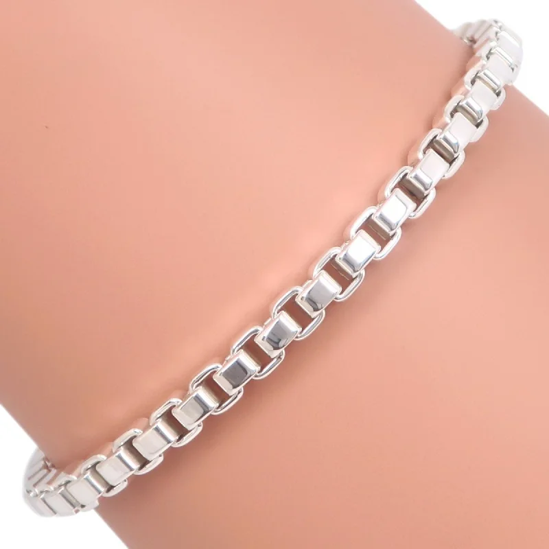 stackable silver bangles -cute necklaces for women -Tiffany  925 Charm Bracelet (Pre-Owned)