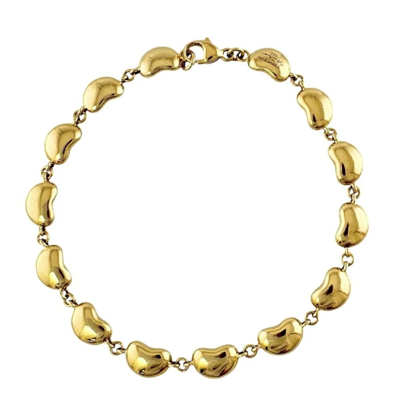 eco-friendly bracelets for women -minimalist gold necklaces for women -Tiffany  yellow  (18K) Charm Bracelet (Pre-Owned)