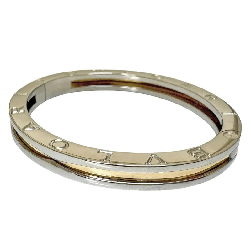 women’s adjustable cuff bracelets -geometric necklaces for women -Bvlgari   Stainless Steel yellow  (18K) Bangle (Pre-Owned)