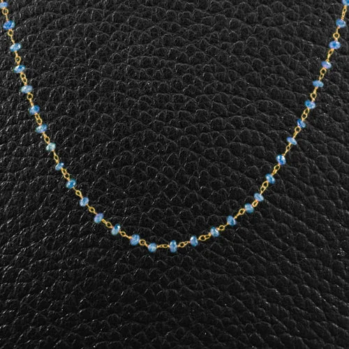 luxury necklaces for women -luxury necklaces for women -Sapphire Bead Necklace