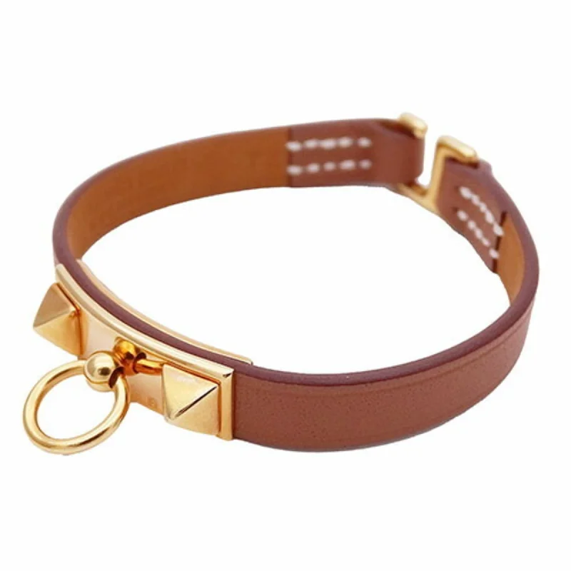 fashion bangles for women -pendant necklaces for women -Hermes  Swift Leather Charm Bracelet (Pre-Owned)