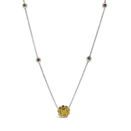 charm necklaces for women -charm necklaces for women -Yellow Diamond Necklace