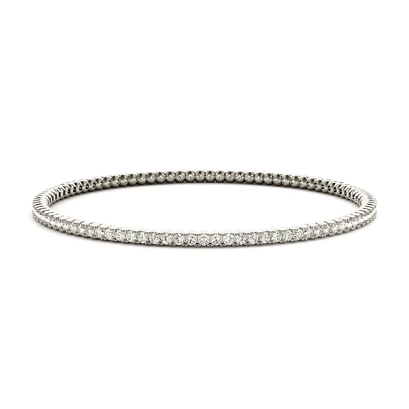 eco-friendly bracelets for women -minimalist gold necklaces for women -2.75 ctw Round Diamond Eternity Bangle Bracelet