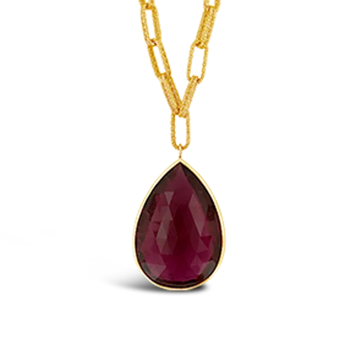 fashion-forward necklaces for women -fashion-forward necklaces for women -Briolette Rubellite Necklace