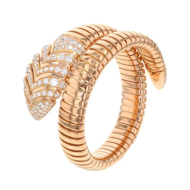 sleek cuff bracelets for women -luxury gold necklaces for women -Bvlgari pink  (18K) Charm Bracelet (Pre-Owned)