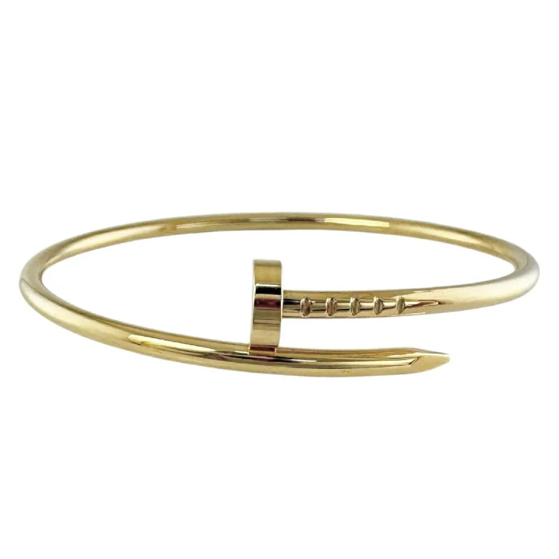 minimalistic bracelets for women -lucky charm necklaces for women -Cartier Juste Un Clou   (18K) Bangle (Pre-Owned)