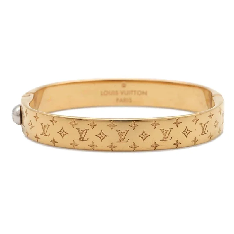 fashion bangles for women -pendant necklaces for women -Louis Vuitton  Metal Monogram Bangle (Pre-Owned)