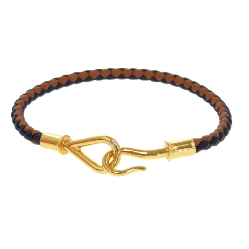 eco-friendly bracelets for women -minimalist gold necklaces for women -Hermes   Leather Charm Bracelet (Pre-Owned)