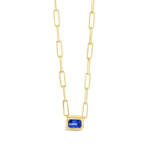 adjustable necklaces for women -adjustable necklaces for women -Blue Sapphire Necklace