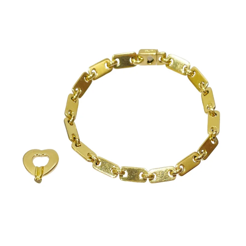 gold bracelets for women -simple necklaces for women -Cartier yellow  (18K) Charm Bracelet (Pre-Owned)