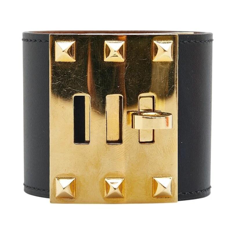 gold bangles for women -personalized necklaces for women -Hermes   Leather Bangle (Pre-Owned)