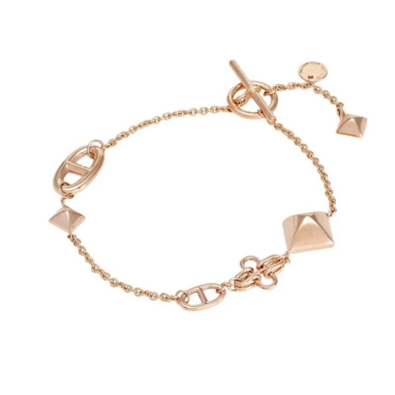 chic women’s bangles -stylish chain necklaces for women -Hermes   (18K) Charm Bracelet (Pre-Owned)