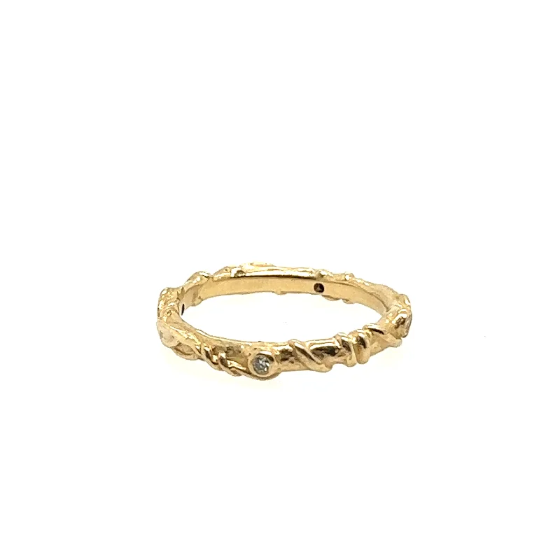 classic solitaire rings -stylish chain necklaces for women -14K Yellow Gold Love Grows Ring