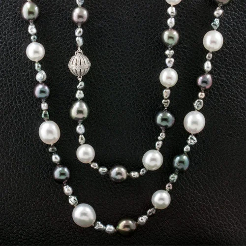 matching necklaces for women -matching necklaces for women -Tahitian & South Sea Pearl Necklace