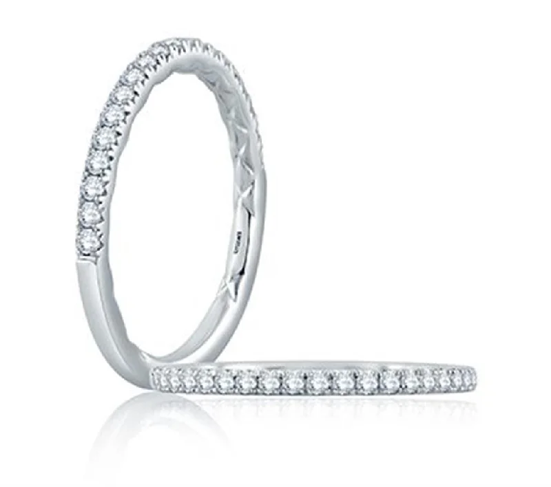 high-end engagement rings -wedding necklaces for women -A. Jaffe Diamond Wedding Band