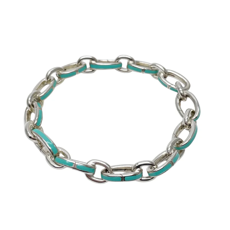 engraved bangle bracelets -women’s sparkling necklaces -Tiffany  925 Charm Bracelet (Pre-Owned)