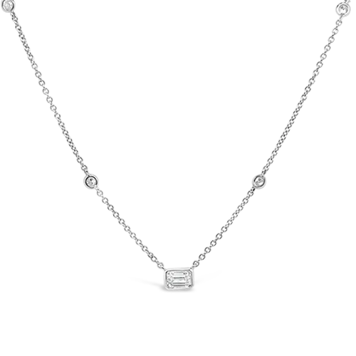 modern necklaces for women -modern necklaces for women -Diamond Pendant with Diamonds by the Yard Chain