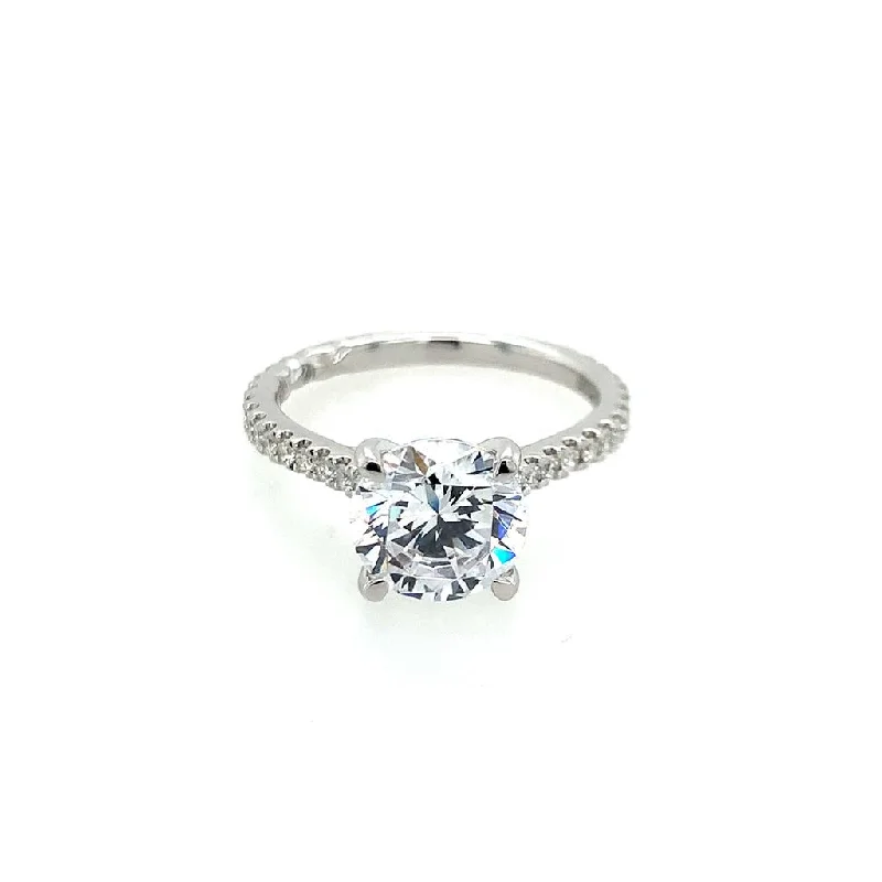 romantic engagement rings for women -bridal shower necklaces for women -A Jaffe Diamond Semi Mount