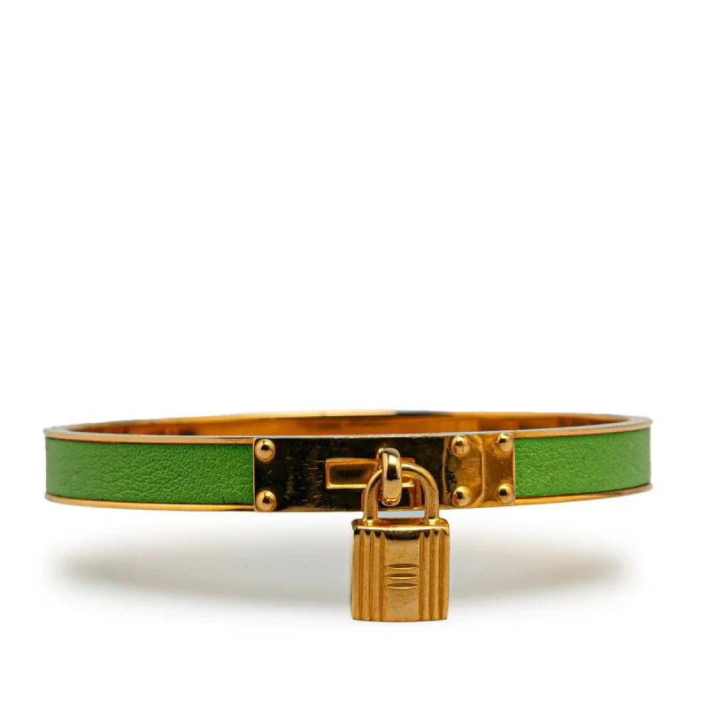 bangles with diamonds for women -elegant necklaces for women -Hermes    Leather Bangle (Pre-Owned)