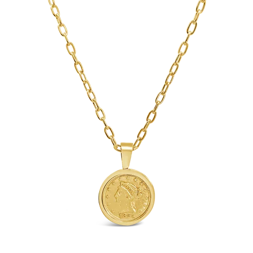 romantic necklaces for women -romantic necklaces for women -Gold Coin Necklace