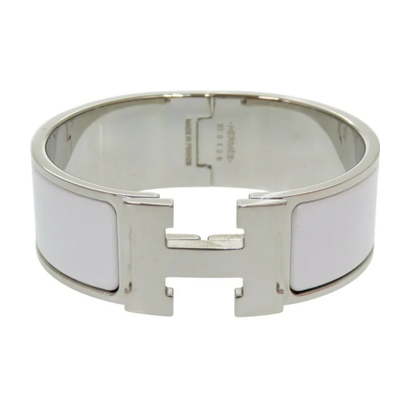 silver bangles for women -trendy necklaces for women -Hermes   Metal Bangle (Pre-Owned)